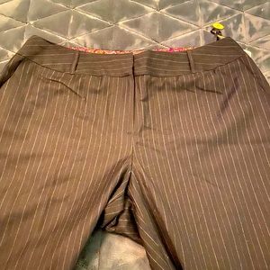 NWT - Talbots Navy Blue Pinstriped Pants